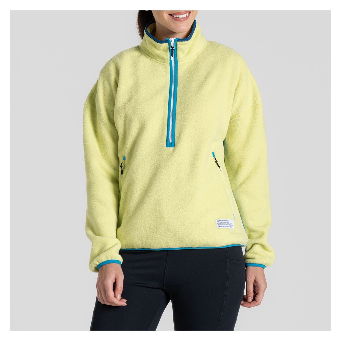 Lime Renu Half Zip Fleece main product photo