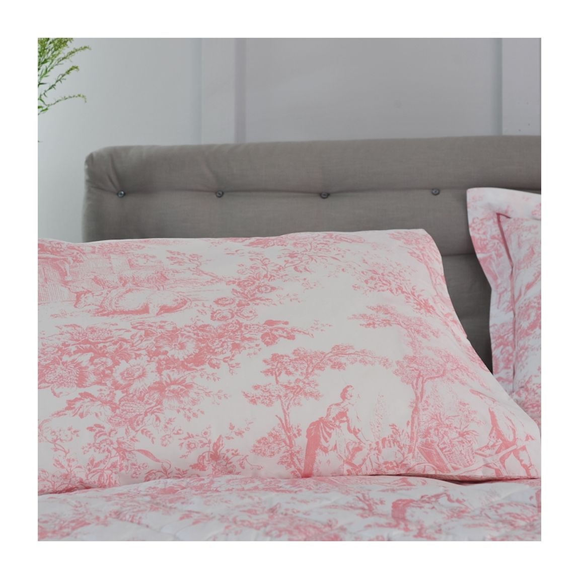Toile De Jouy Housewife Pillowcase Pair main product photo