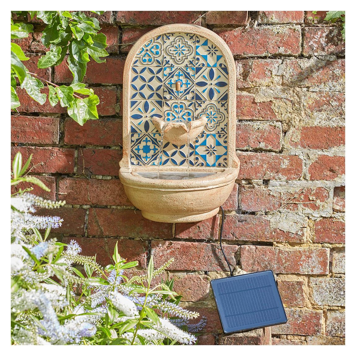 Aragon Wall Solar Powered Fountain main product photo