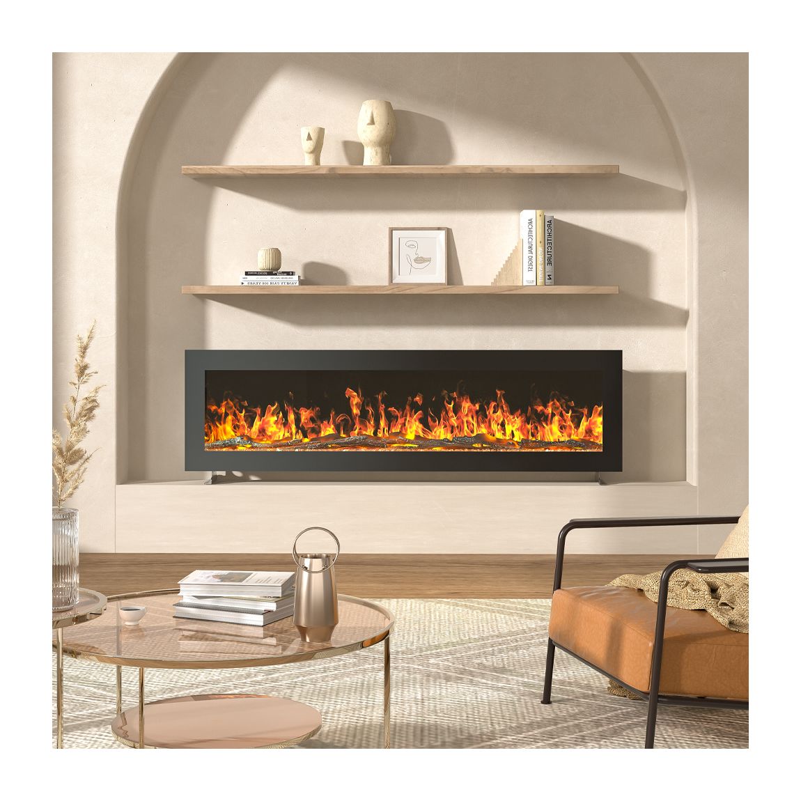 50inch Wall Mount Electric Fireplace main product photo