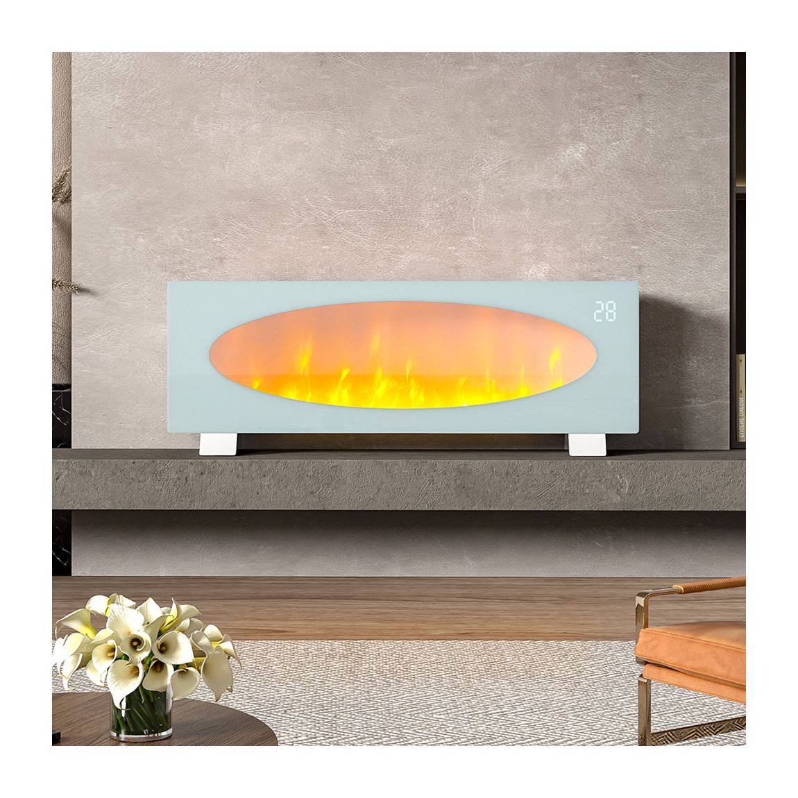 42-inch Freestanding Electric Fireplace with Remote main product photo