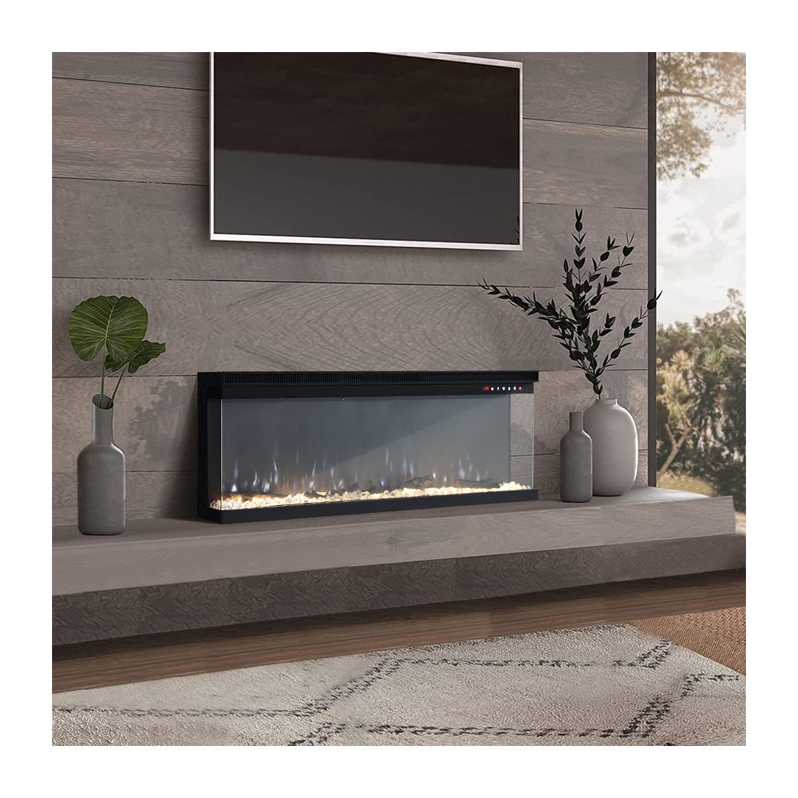50inch Recessed/Freestanding Electric Fireplace main product photo