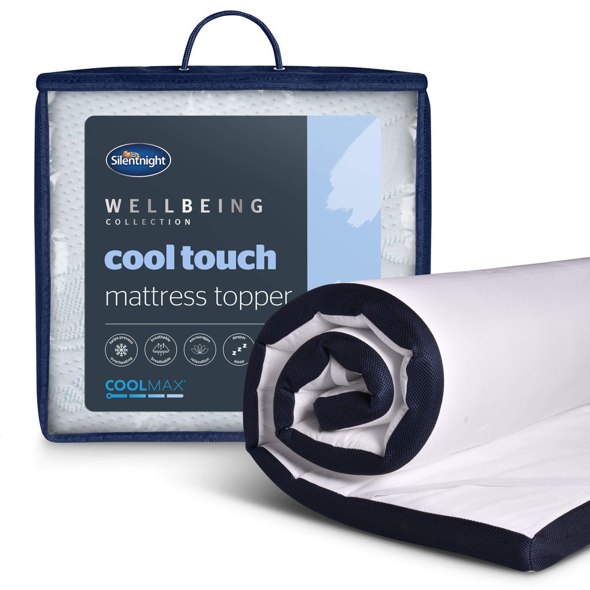 Silentnight Wellbeing Cool Touch Mattress Topper - Double main product photo