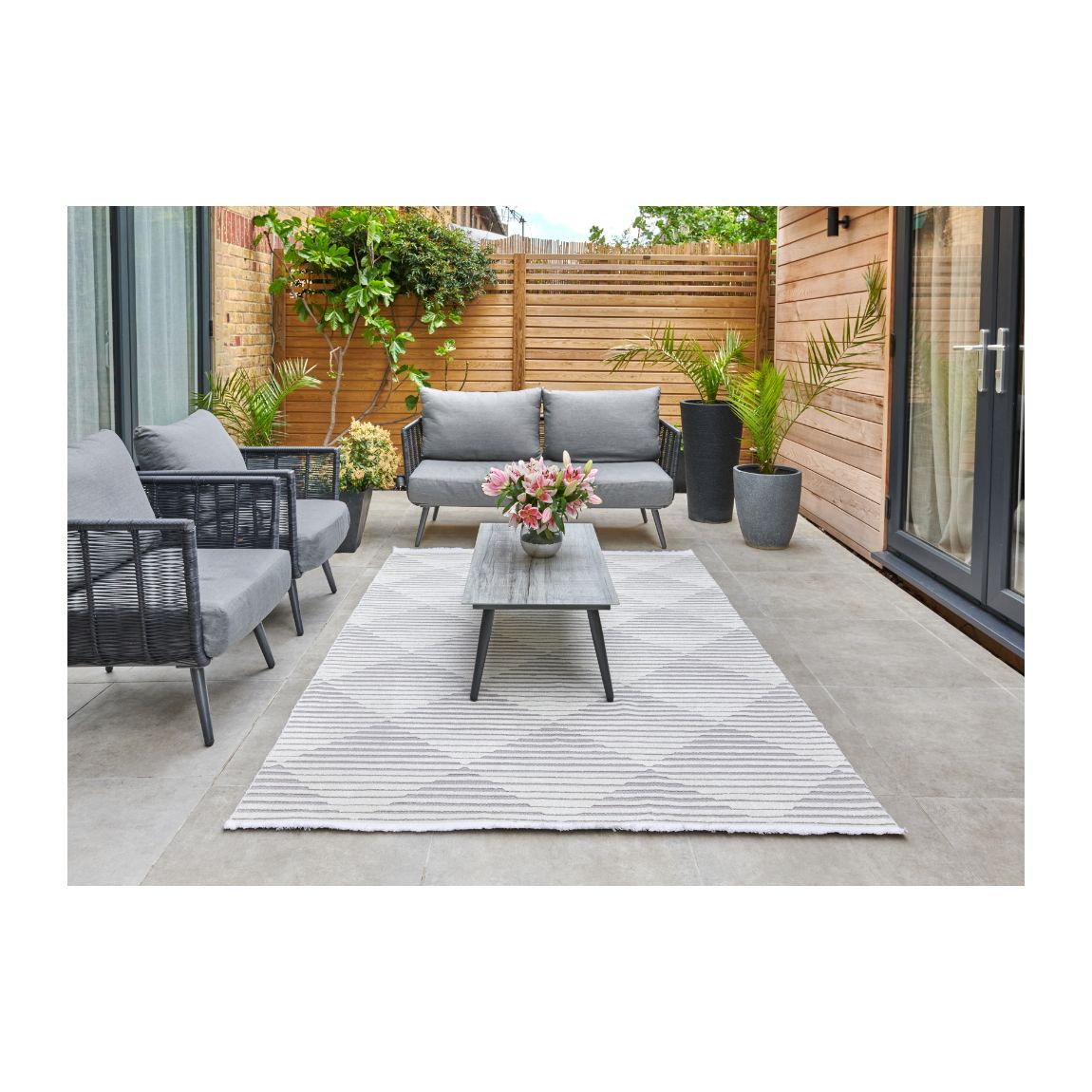 Jazz Indoor Outdoor Rug Silver - 220cm x 160cm main product photo
