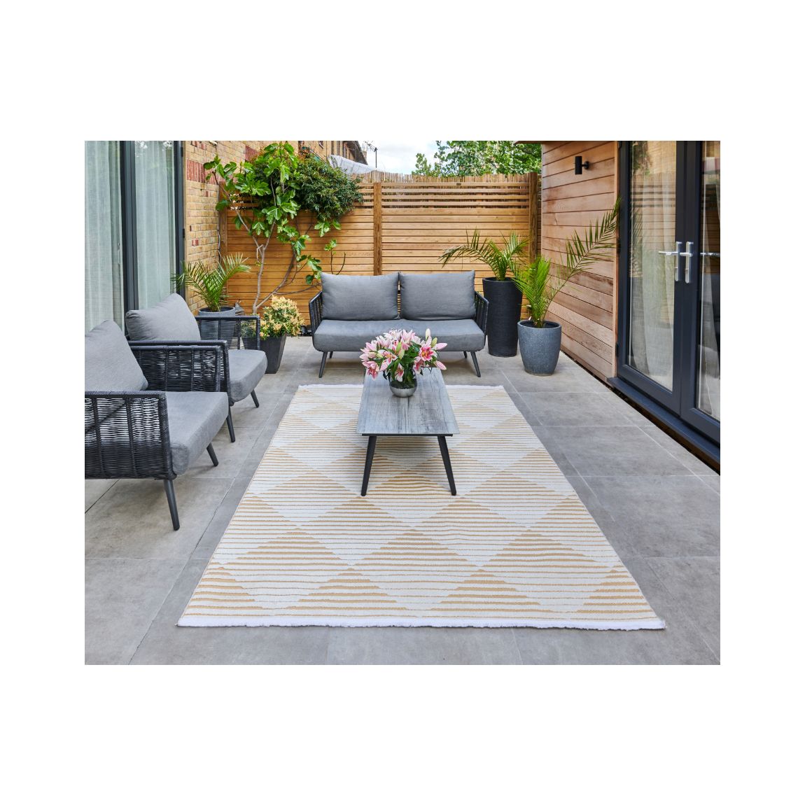 Jazz Indoor Outdoor Rug Amber - 220cm x 160cm main product photo