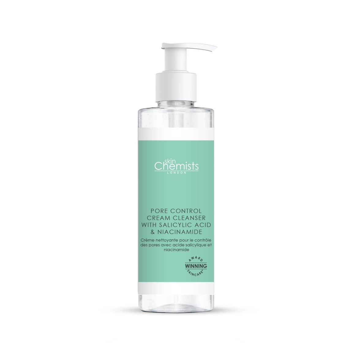 skinChemists Pore Control Cream Cleanser with Salicylic Acid & Niacinamide 200ml main product photo