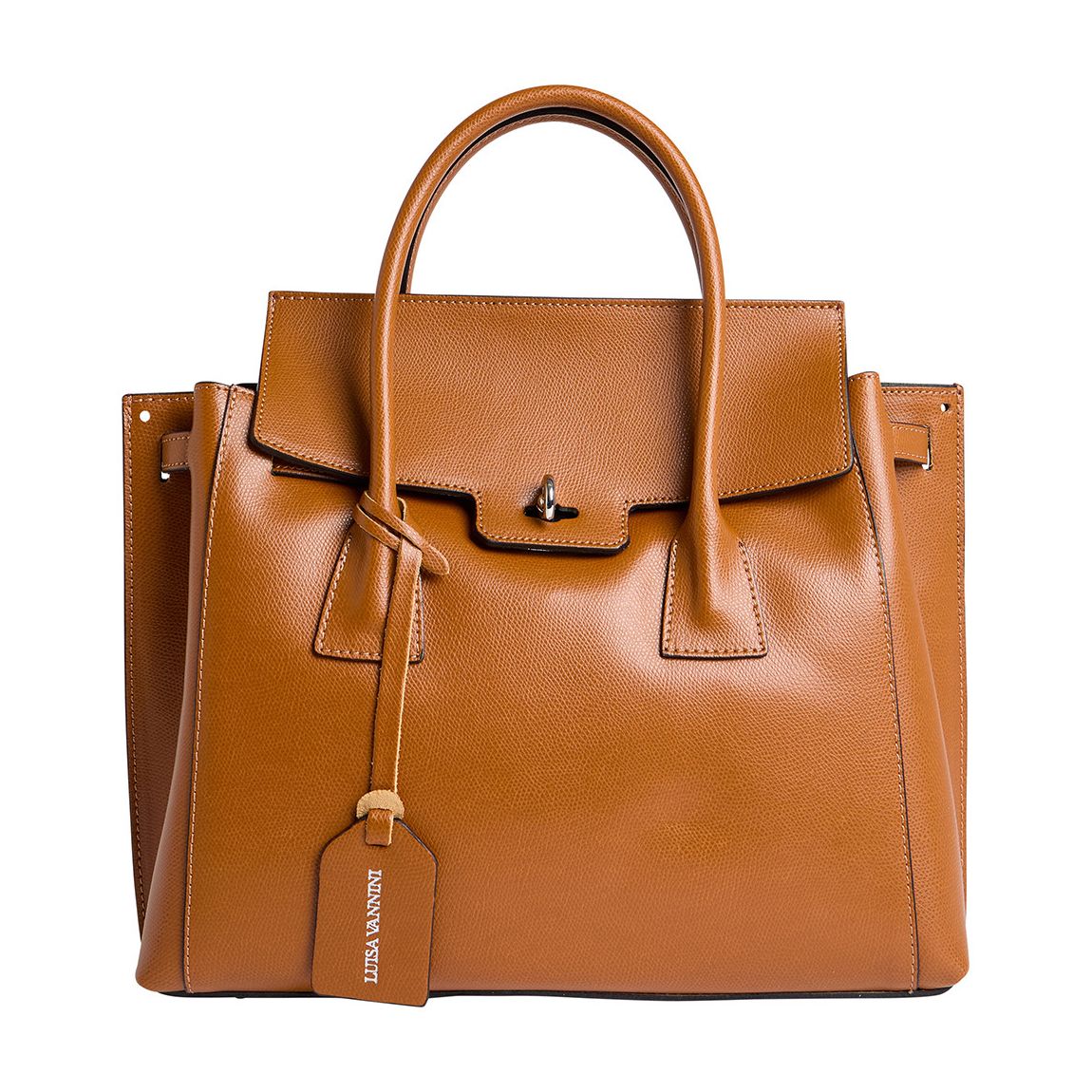 Brown Italian Leather Crossbody bag main product photo