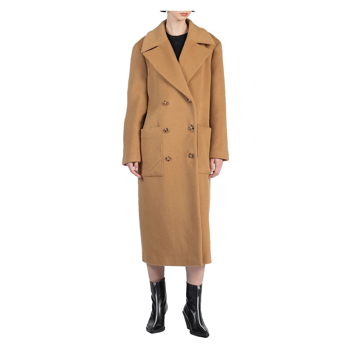 Camel Boyfriend Coat main product photo