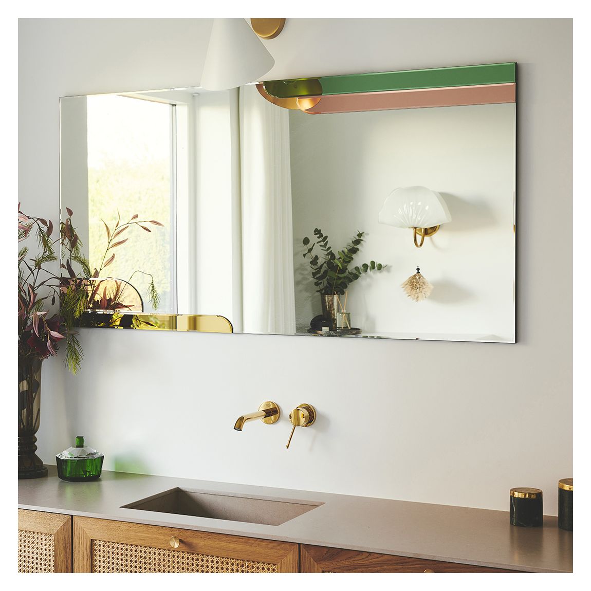 Silver Scandinavian Spring Mirror main product photo