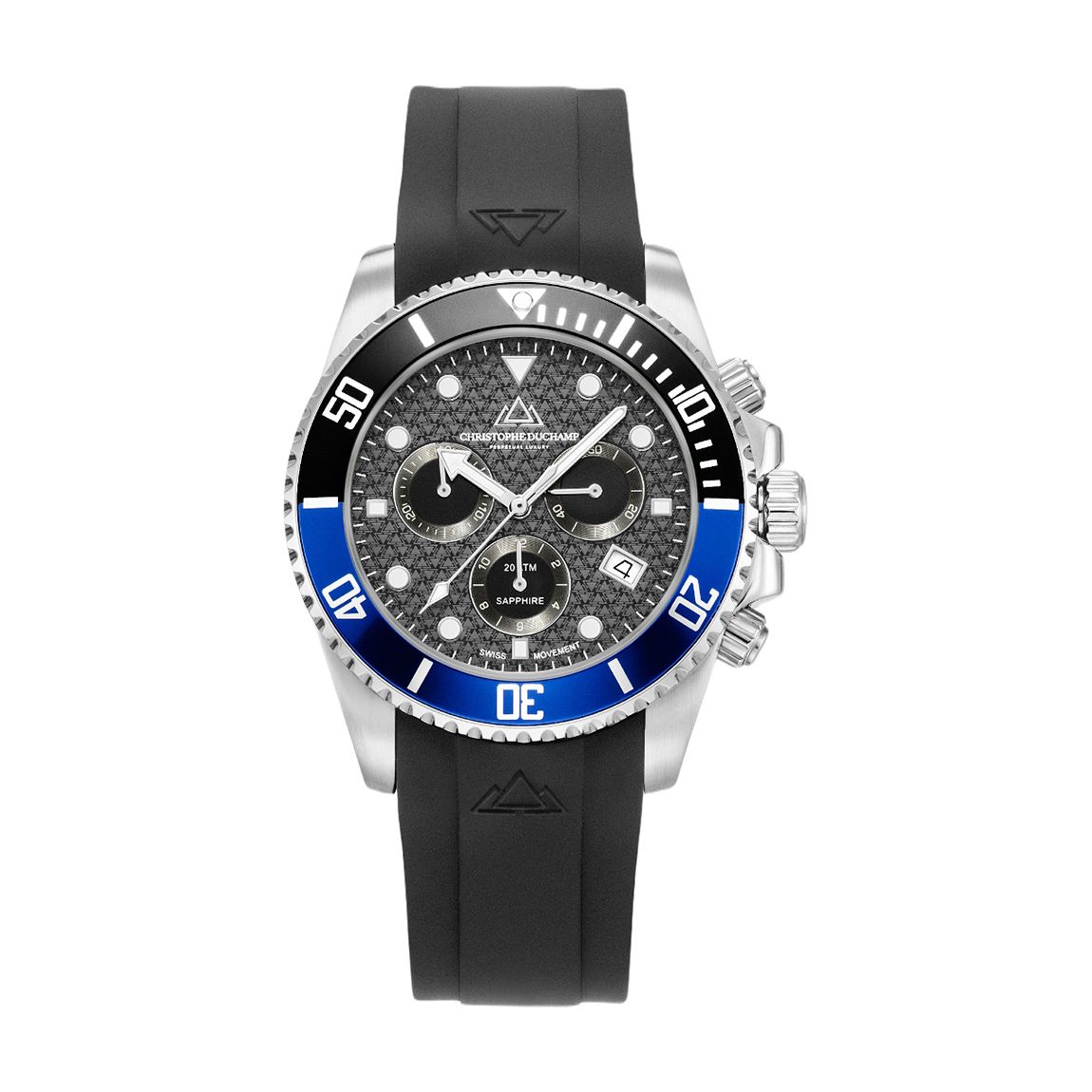 Red and Blue Marine Chrono Watch 42mm main product photo