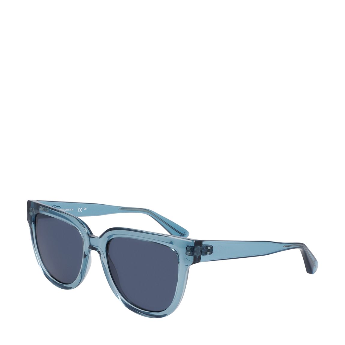 Blue Transparent Avio Modified Rectangle Sunglasses 52mm main product photo