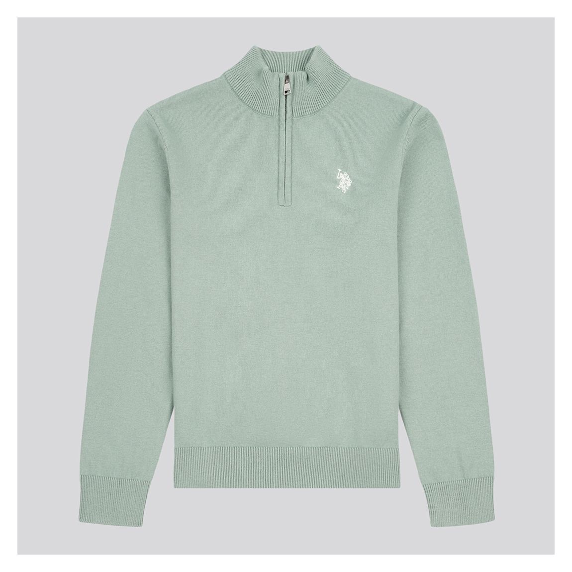 Teen Boy's Knitted Cotton Rich Funnel 1/4 Zip main product photo