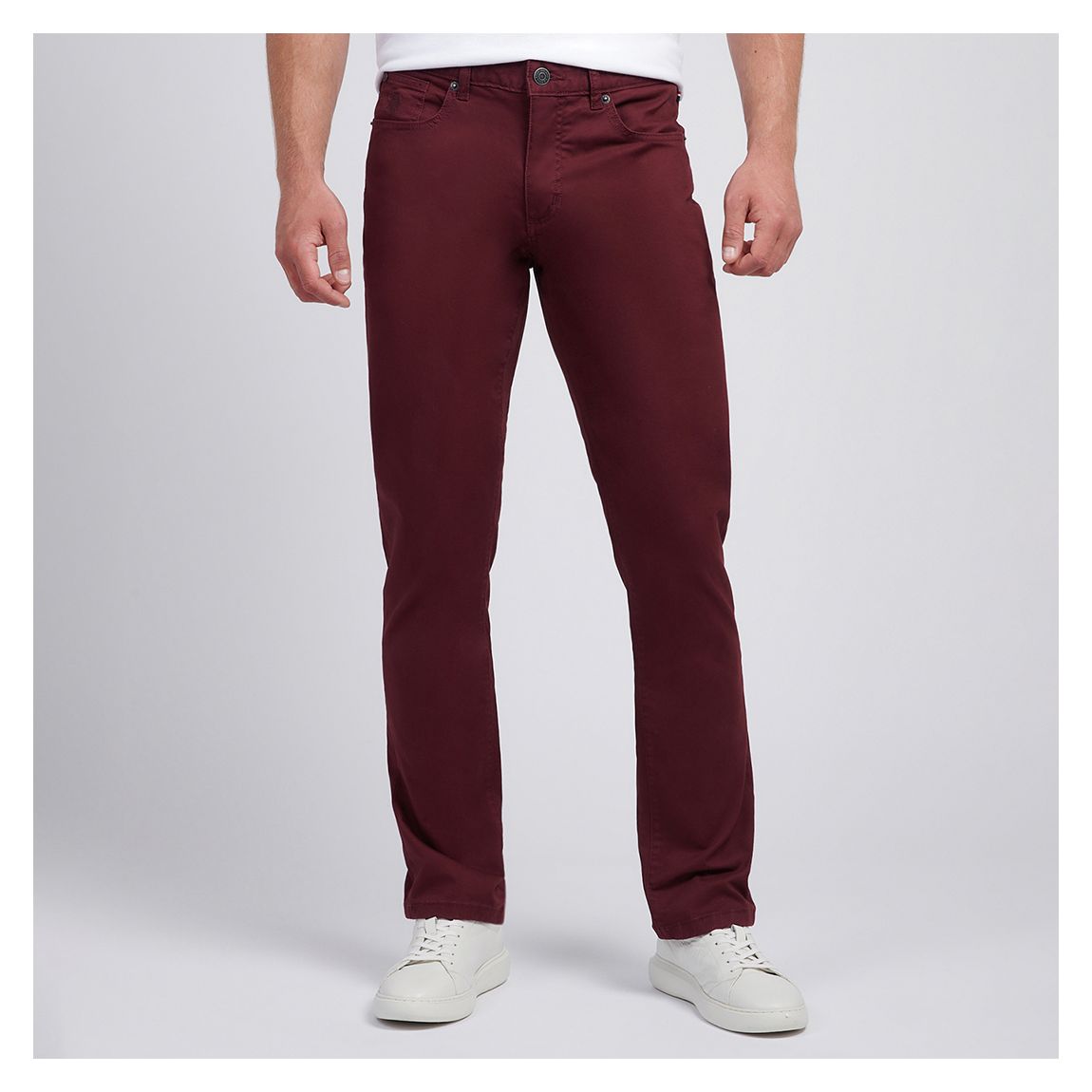 Burgundy Core 5 Pocket Trousers main product photo