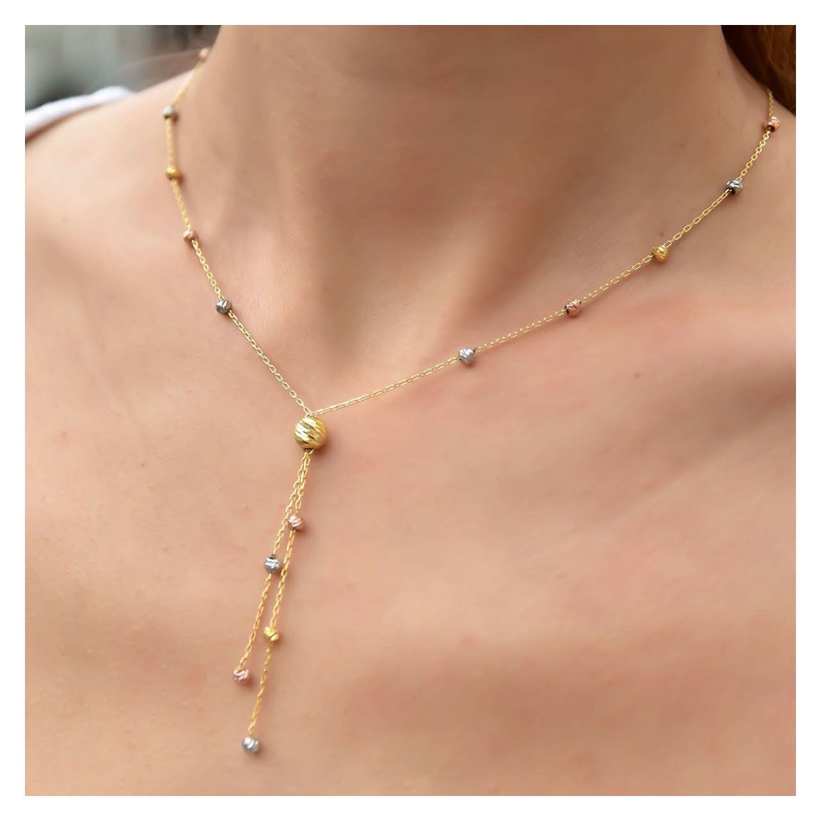 Gold, Silver Necklace main product photo