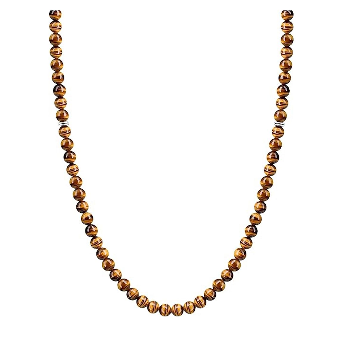 Silver Tiger Eye Modern Necklace main product photo