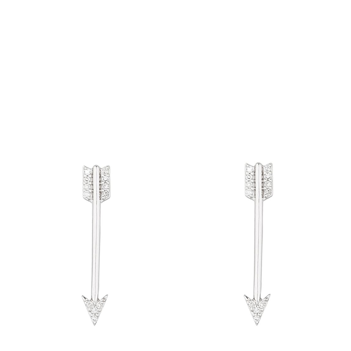 White Arrow Earrings main product photo