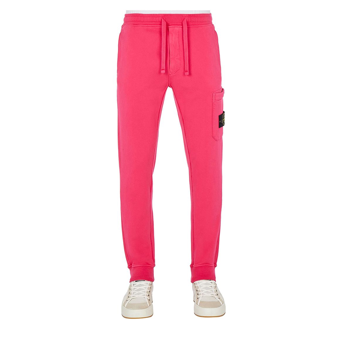Pink Fleece Cotton Cargo Joggers main product photo