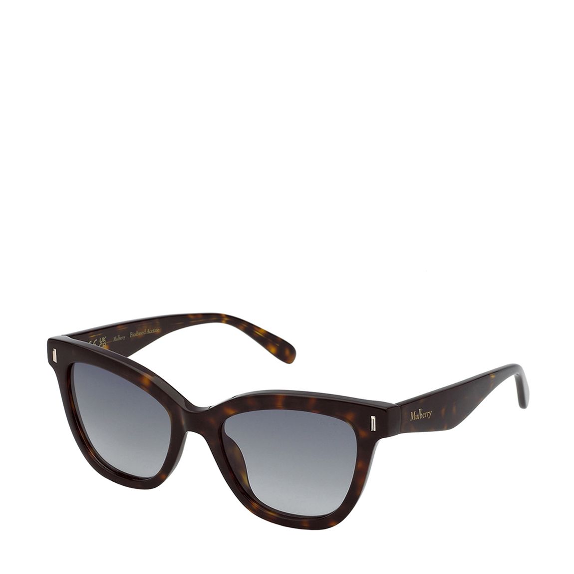 Brown Shiny Classic Havana Butterfly Sunglasses 52mm main product photo
