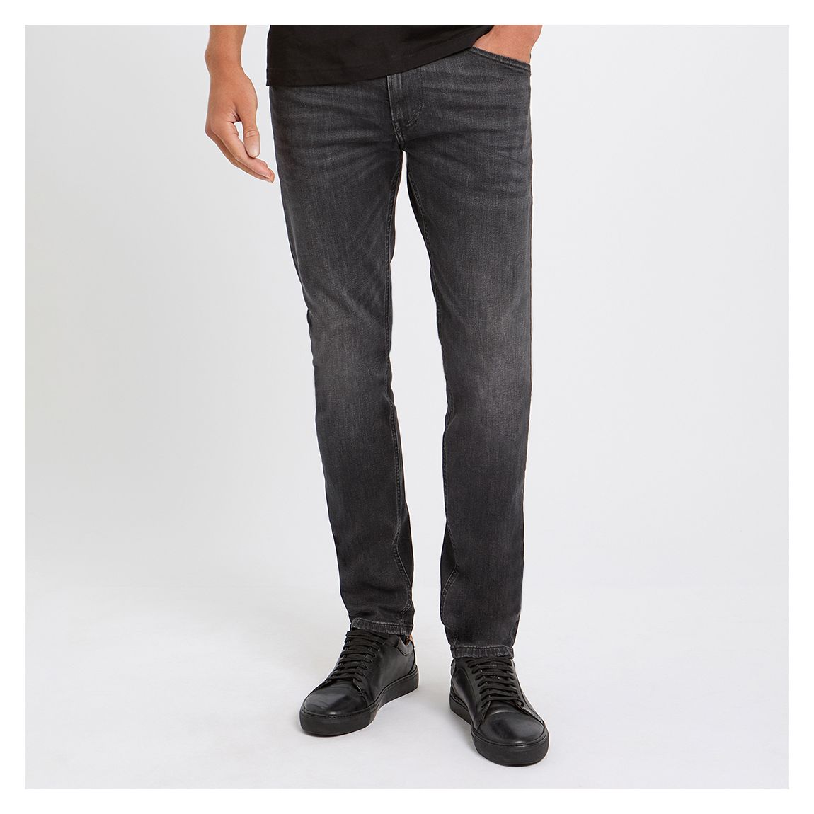 Washed Black Thommer Slim Stretch Jeans main product photo