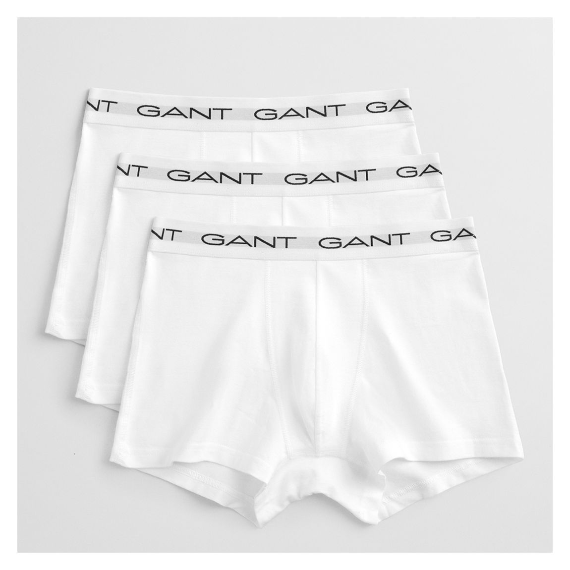 White Cotton Blend Trunks 3-Pack main product photo