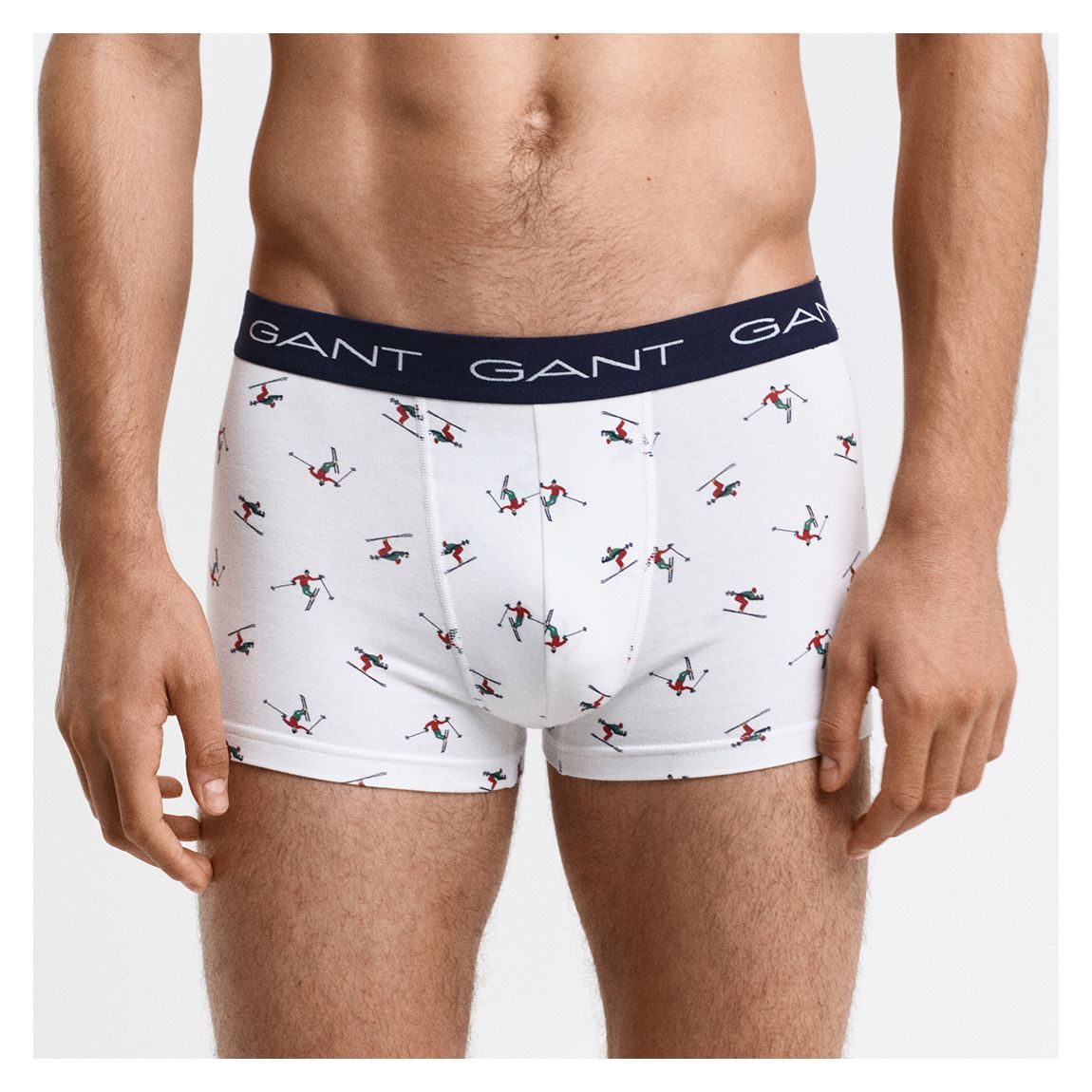 White Skier Print 3-Pack Boxer Briefs main product photo