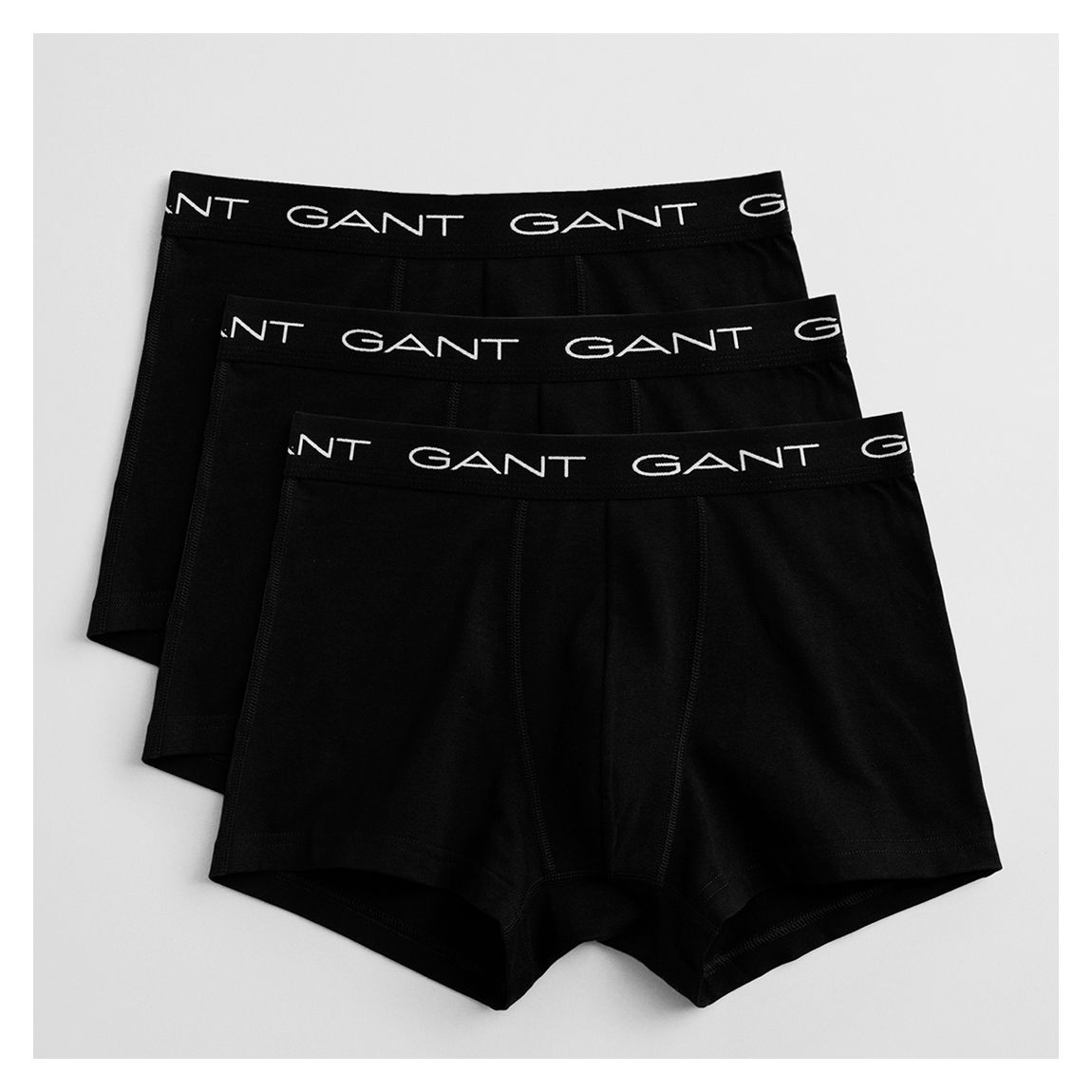 Black Cotton Blend Trunks 3-Pack main product photo