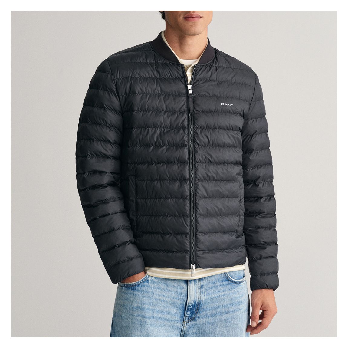Black Light Padded Bomber Jacket main product photo