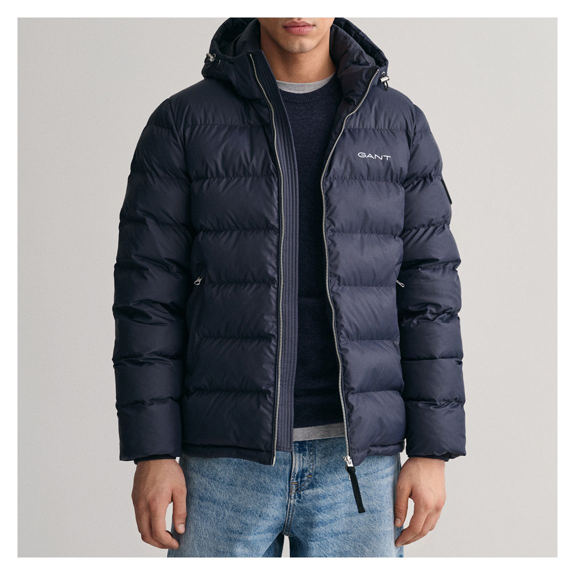 Navy Active Cloud Padded Coat main product photo