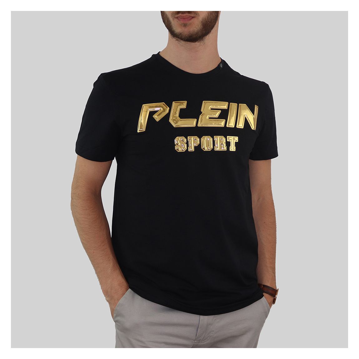 Black 3D Plein Sport T-Shirt main product photo