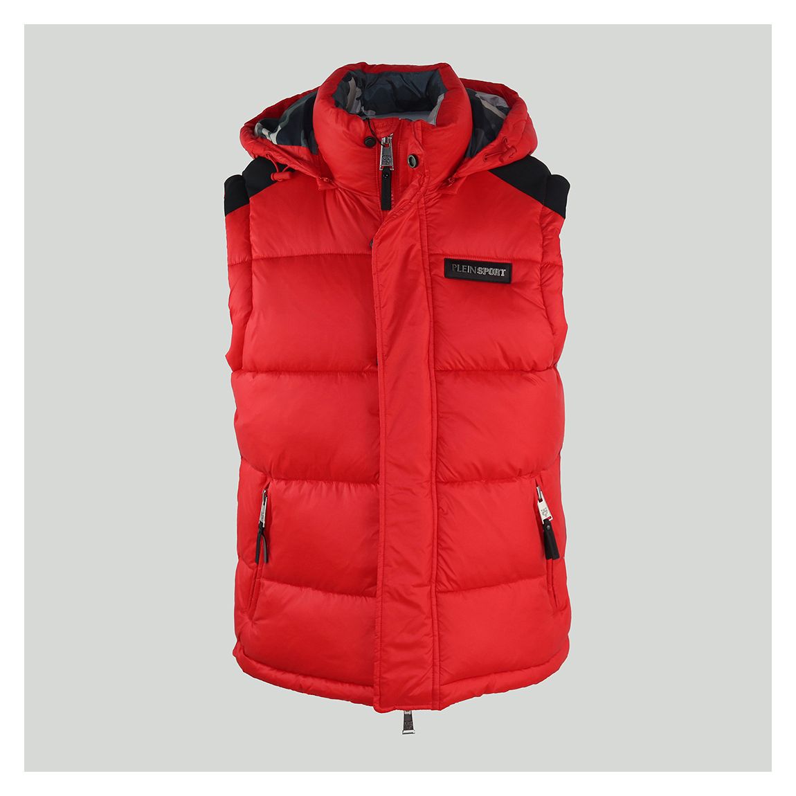 Red Padded Logo Gillet main product photo