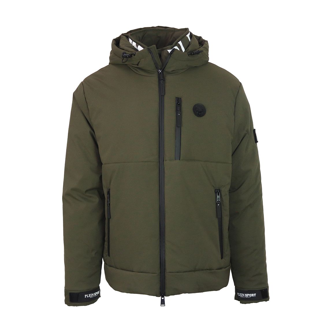 Khaki Green Padded Waterproof Jacket main product photo