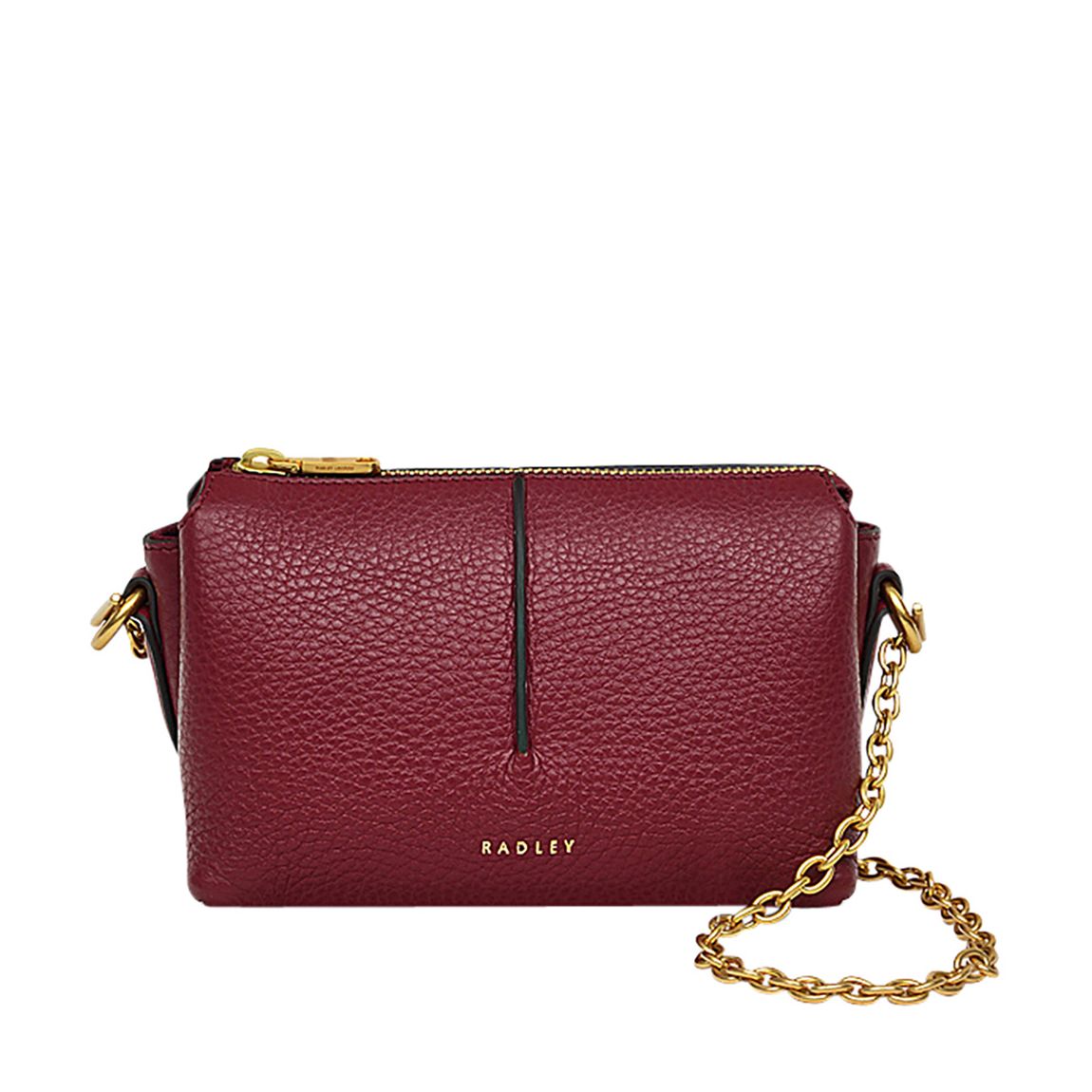Cranberry Mini Hillgate Place Chain Zip-Top Crossbody Bag main product photo