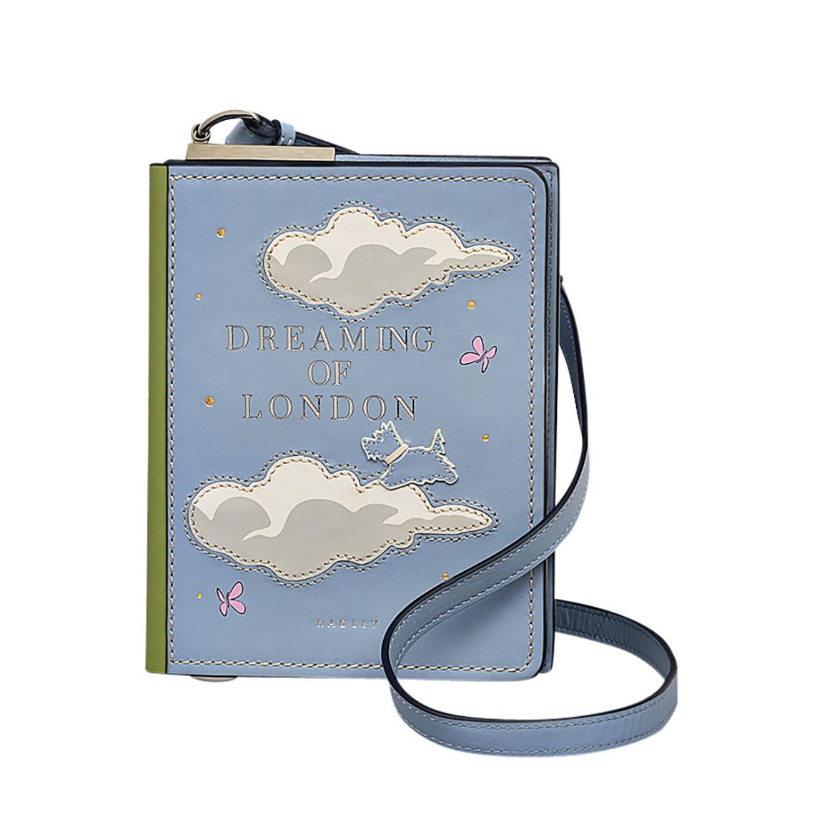 Smoke Blue Small Dreaming of London Flapover Crossbody Bag main product photo