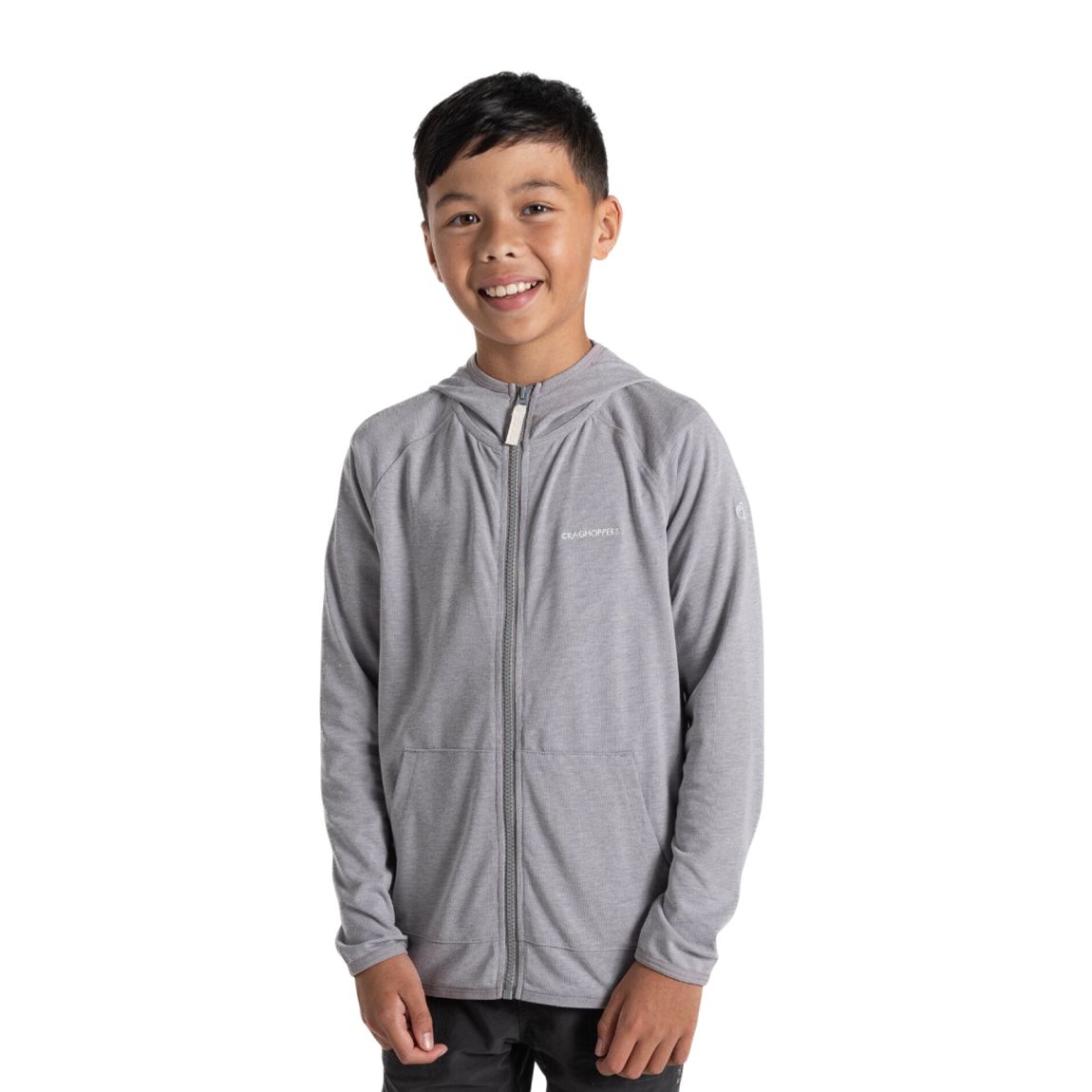 Hooded Jacket Frey Polyester Soft Grey Marl main product photo
