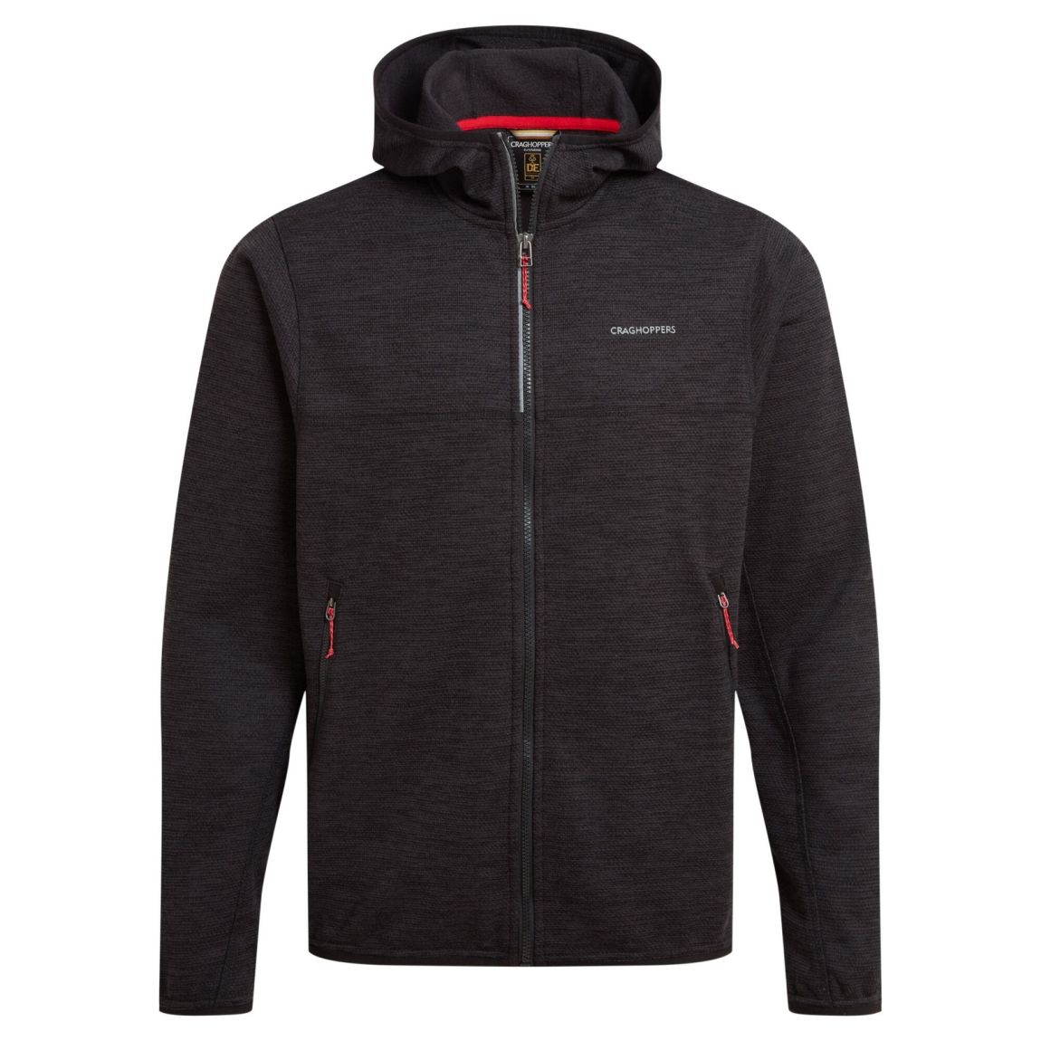 Fleece Top Travos Recycled Polyester Black Pepper Marl main product photo