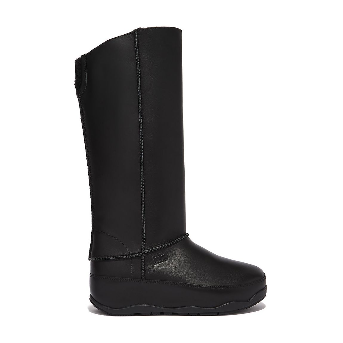 Black Mukluk Shearling Leather Boot main product photo