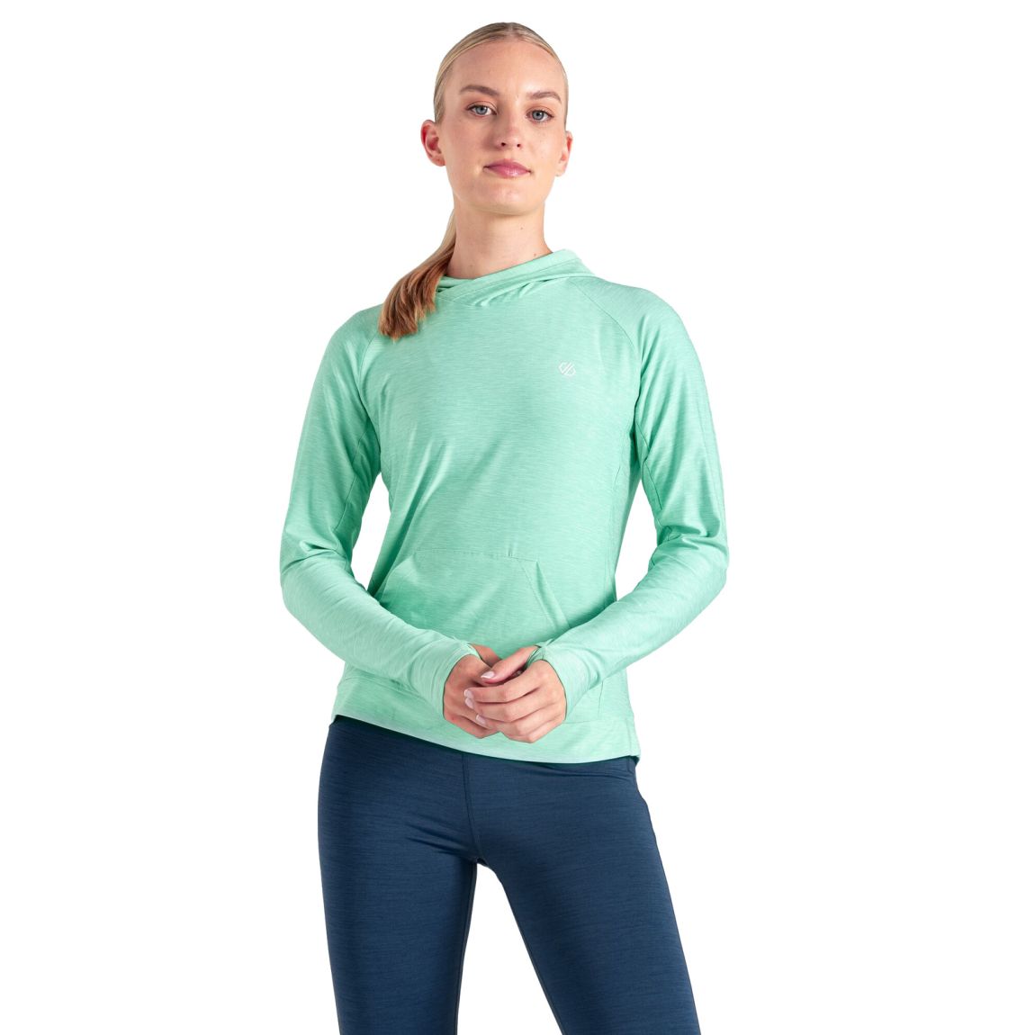 Womens/Ladies Sprint City Lightweight Hoodie Mint Green Marl main product photo