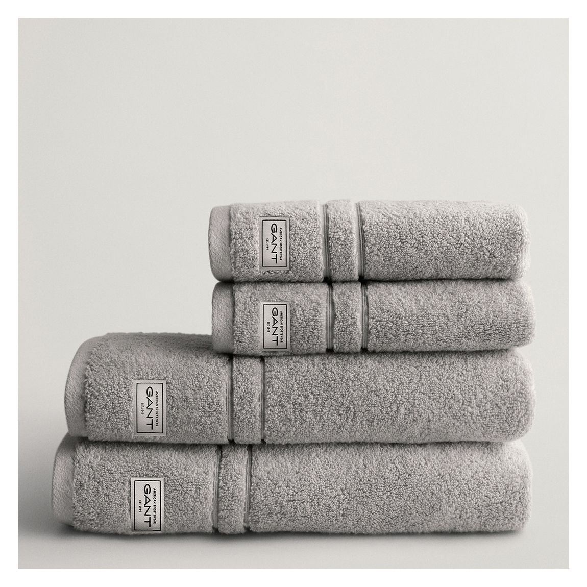 Premium 4-Pack Towels, Heather Grey main product photo