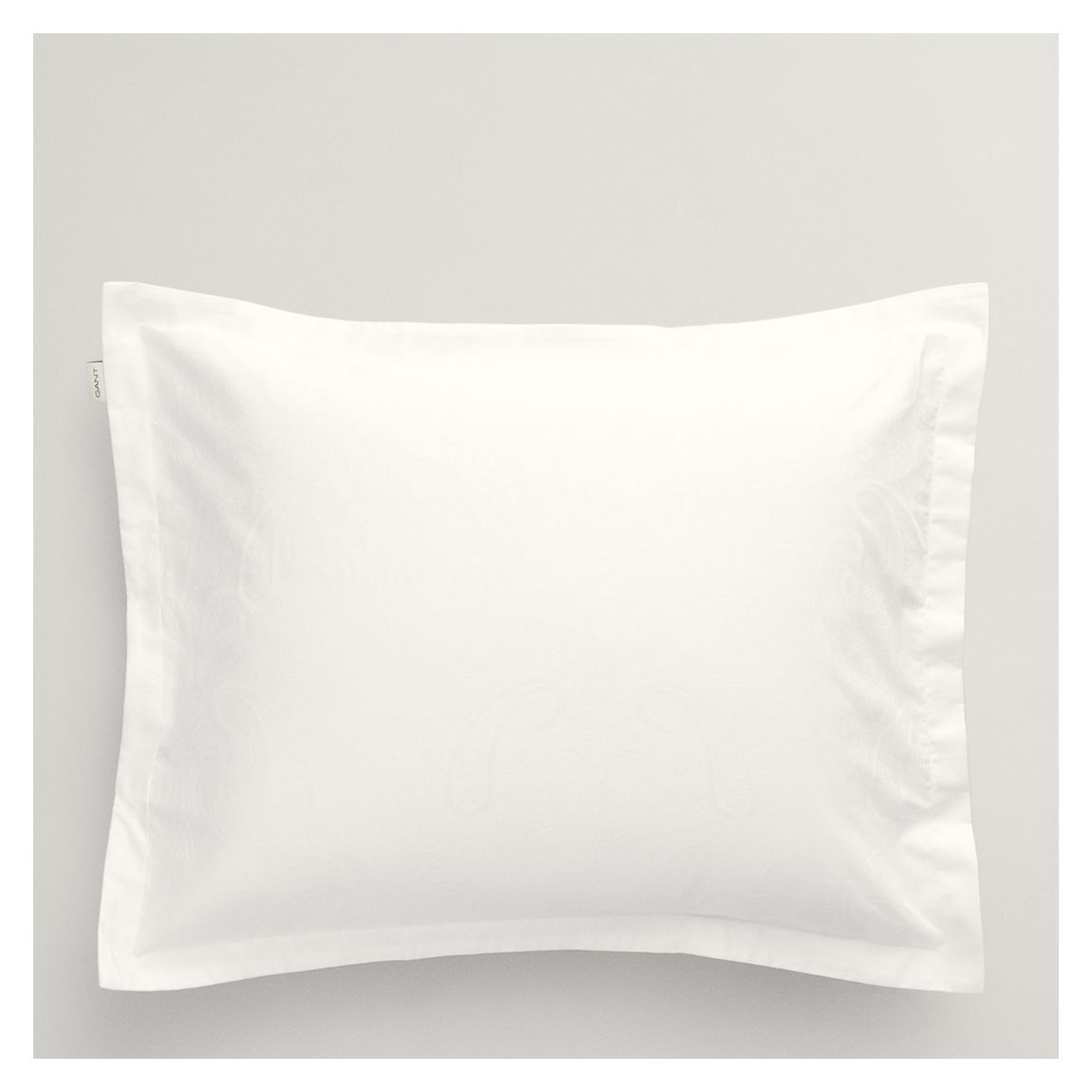 Jacquard Paisley Pillowcase, White main product photo