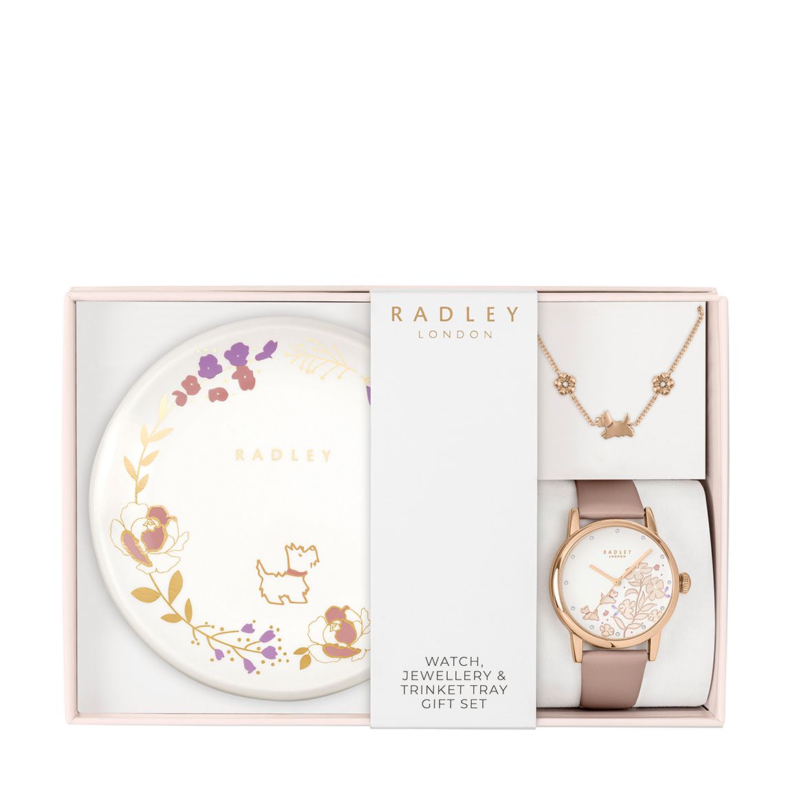 Rose Gold Plated Pink Leather Watch main product photo