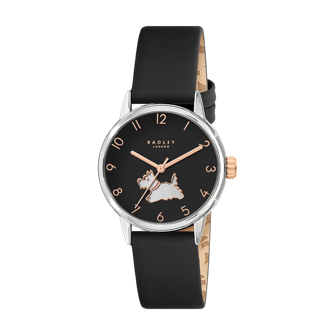 Rose Gold Plated Flamingo Pink Leather Strap Watch main product photo