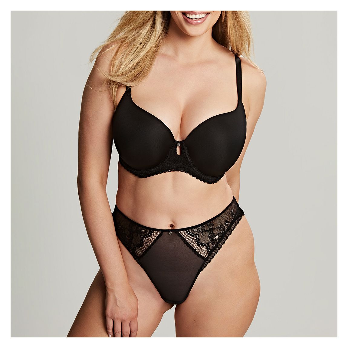 Alexis High Waist Brief-Black main product photo