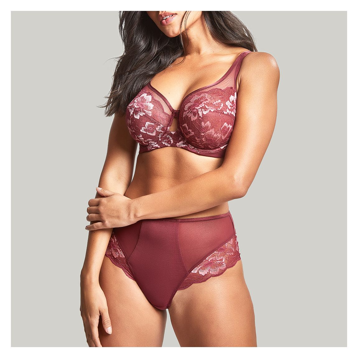 Red Rose Sabrina High Waist Brazillian Breif main product photo