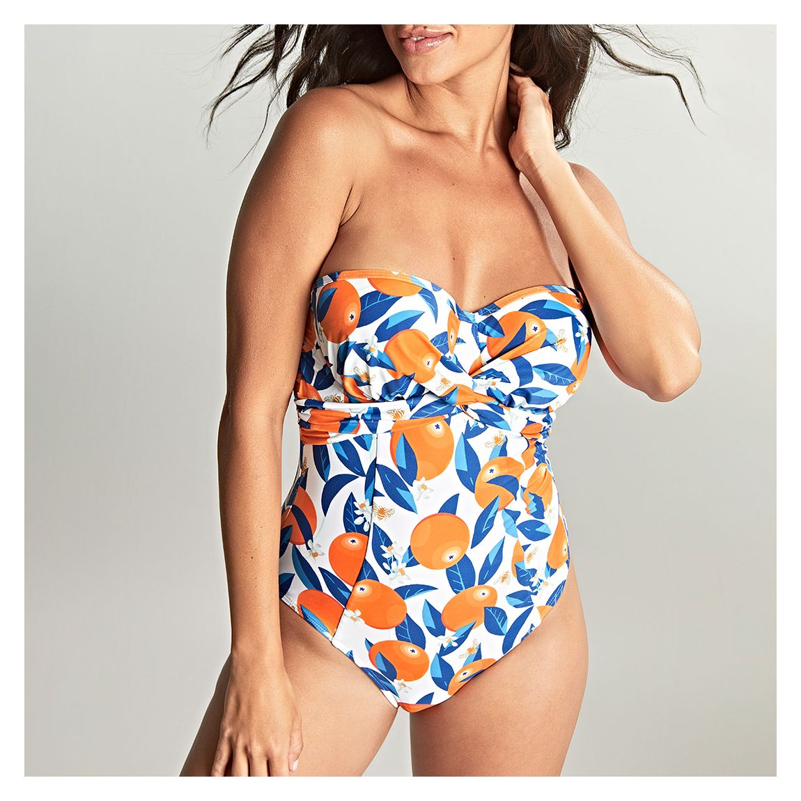 Sicily Print Tatiana Bandeau Suit main product photo