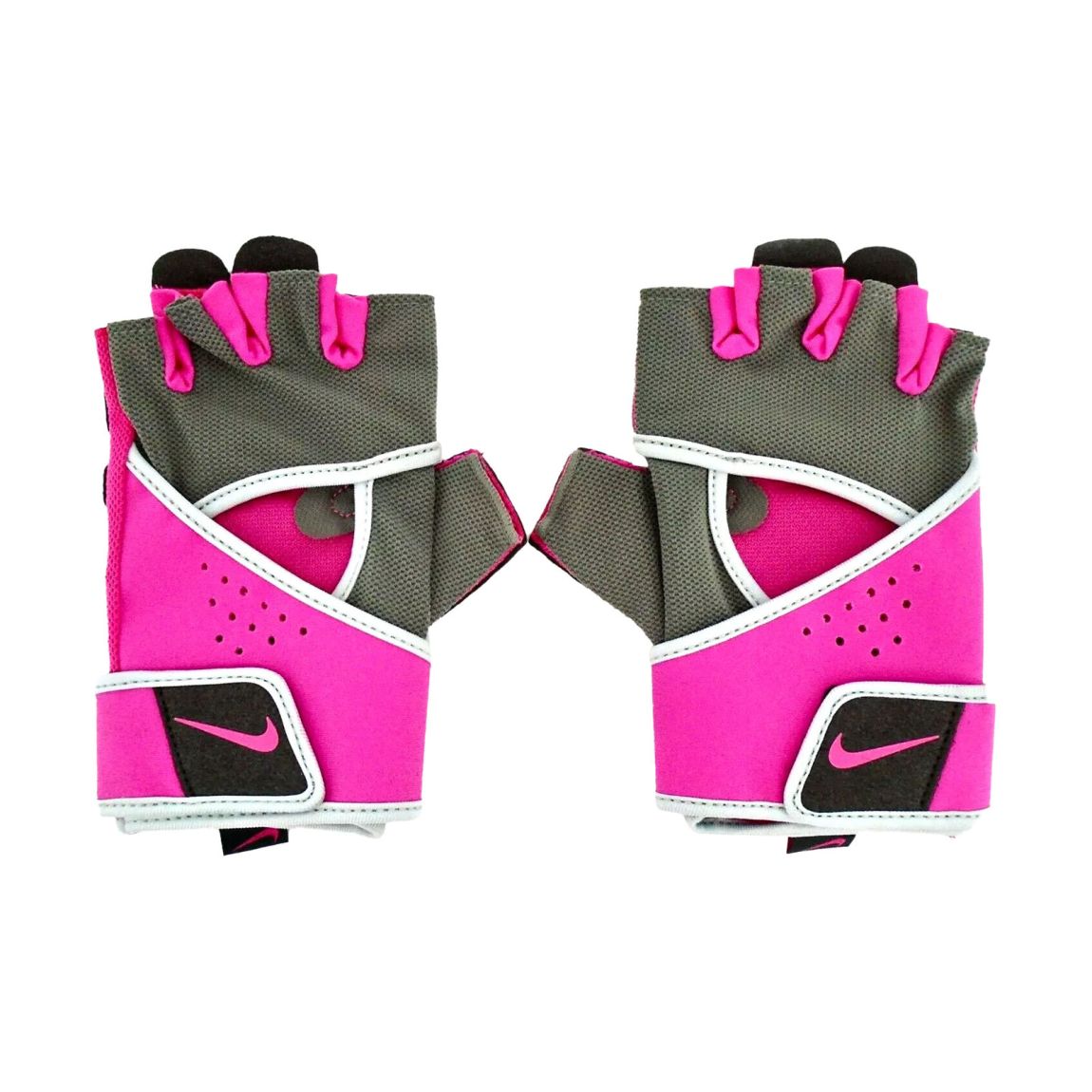 Fingerless Gloves Gym Premium Polyester Pewter/Pinksicle main product photo