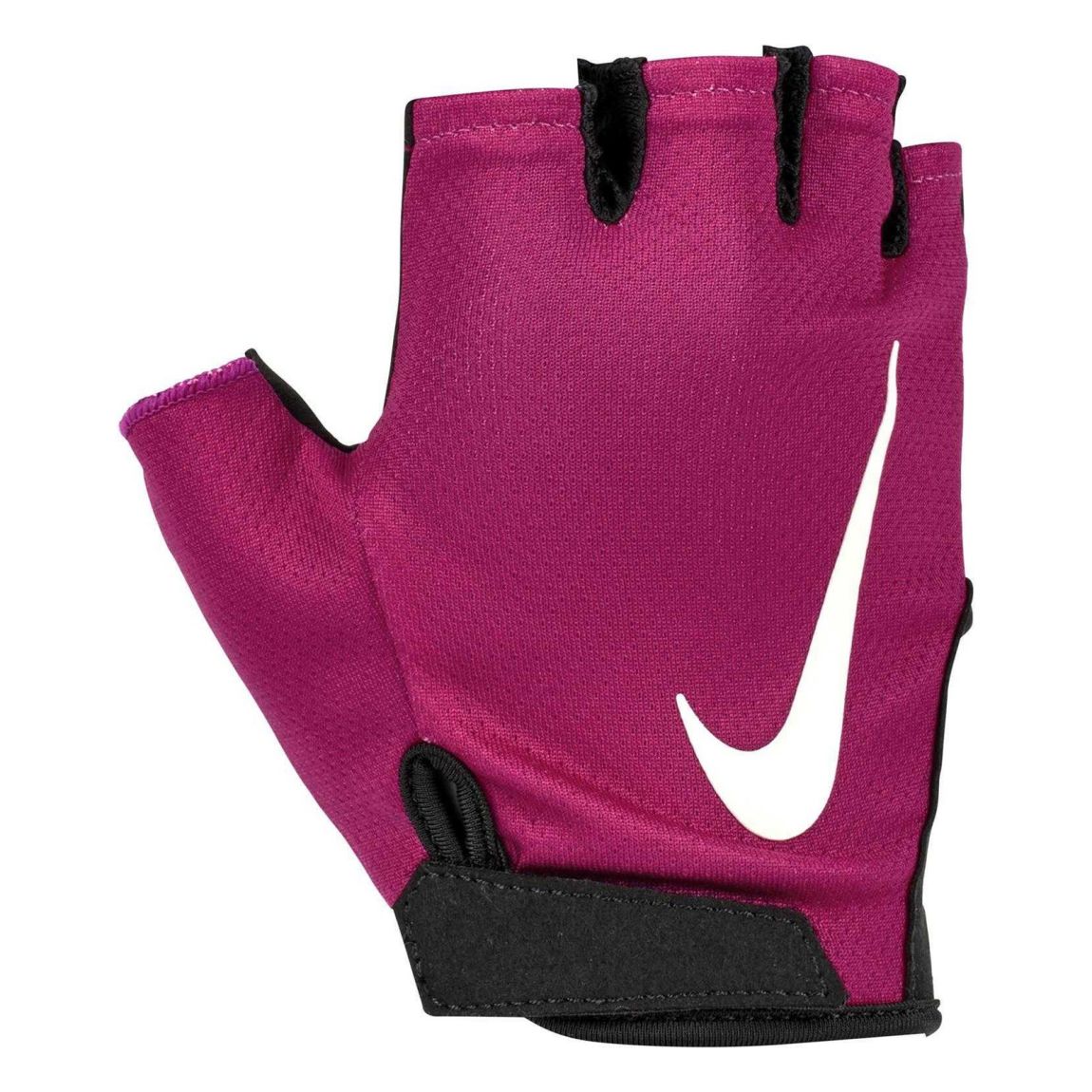 Fingerless Gloves Gym Essential Polyester Black/Fuchsia main product photo