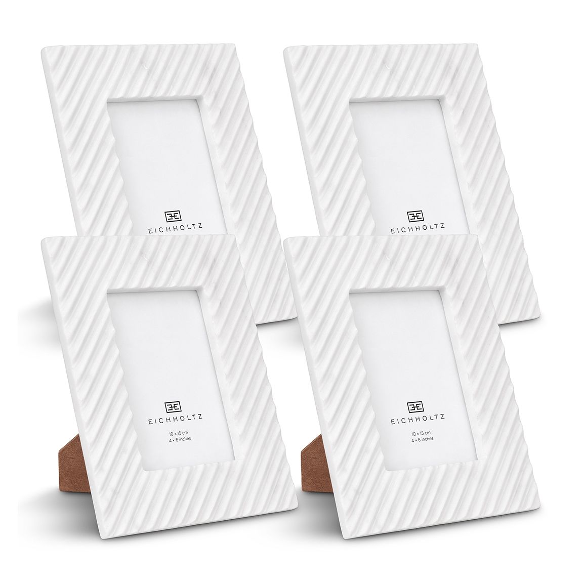 Casale Picture Frame, Set Of 4, White Marble main product photo