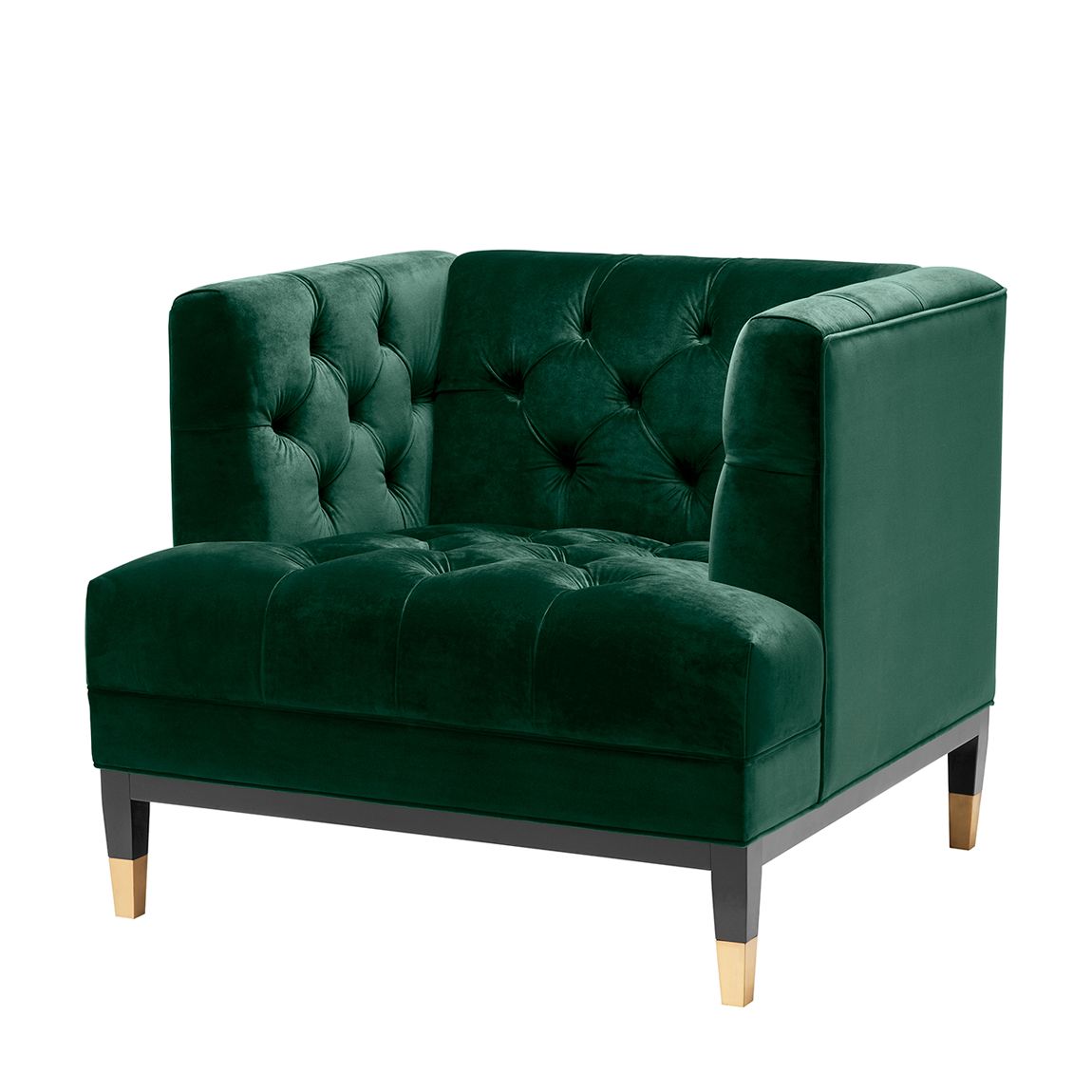 Castelle Chair, Roche Dark Green Velvet main product photo