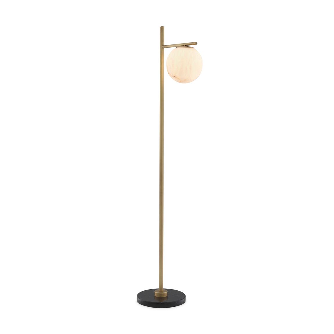 Faloria Floor Lamp Alabaster, Antique Brass main product photo