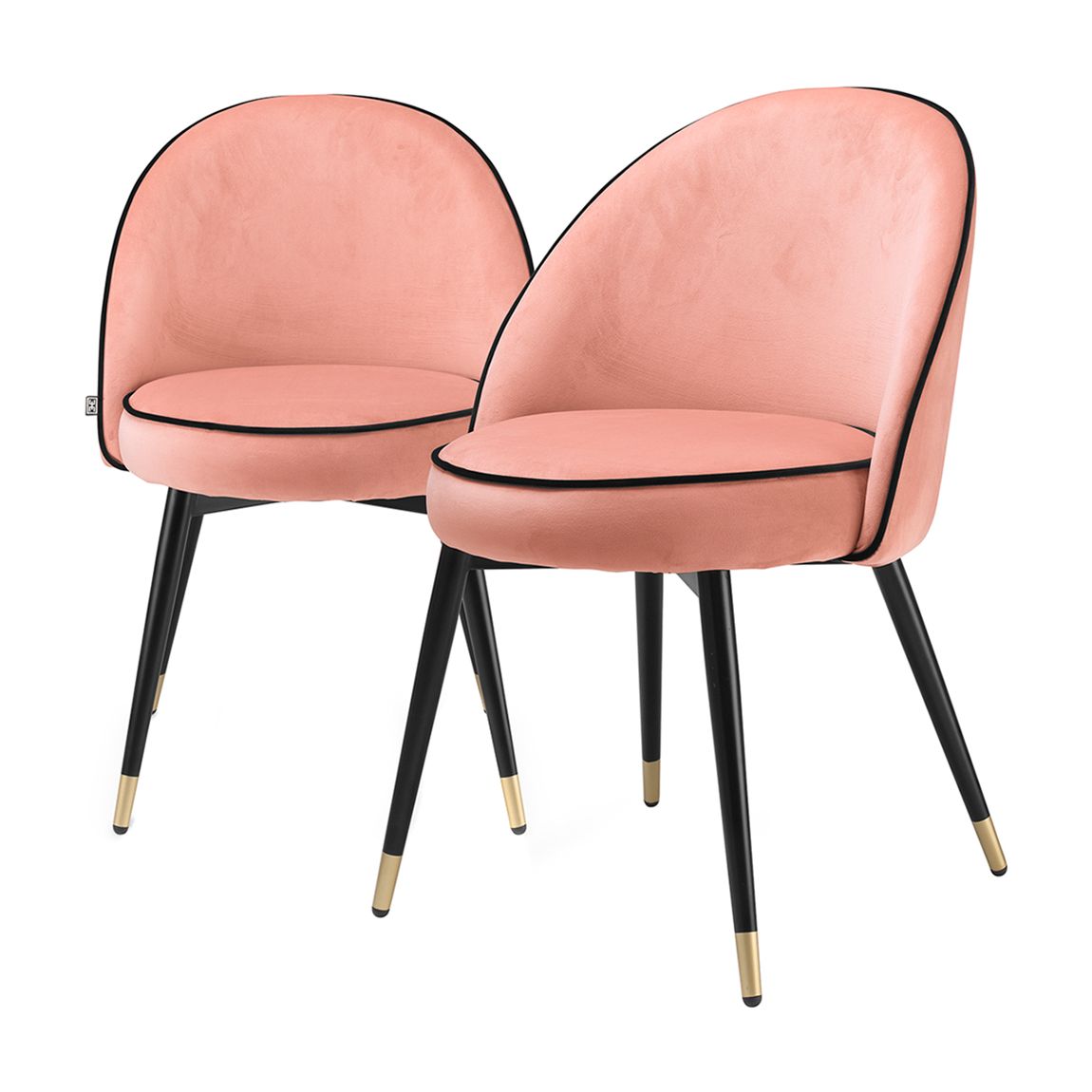 Cooper Dining Chair, Set Of 2, Savona Nude Velvet main product photo
